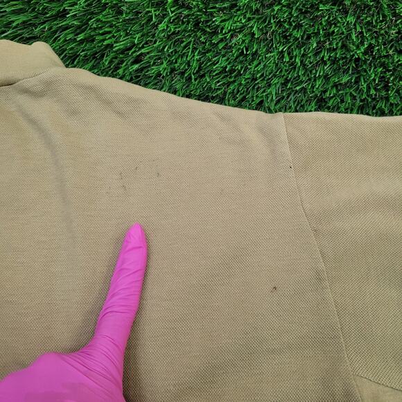 Vintage 90s Munsingwear MOD Shirt Large 21x25 Cropped Green - Picture 4 of 12